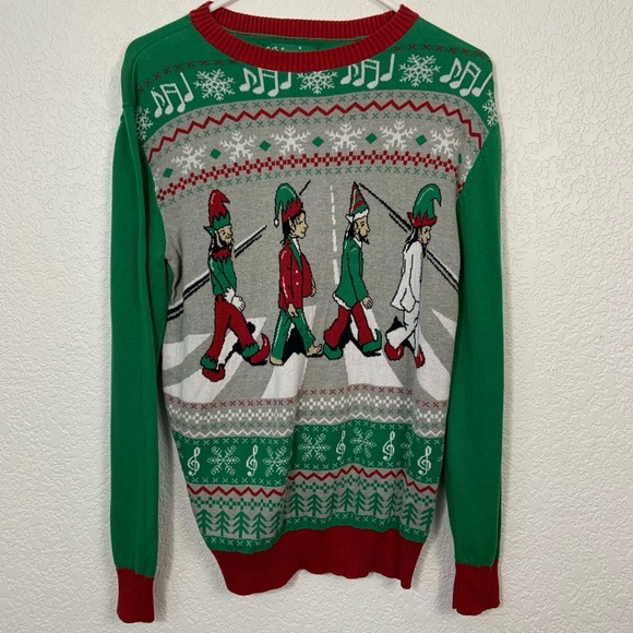 ugly christmas sweater beatles